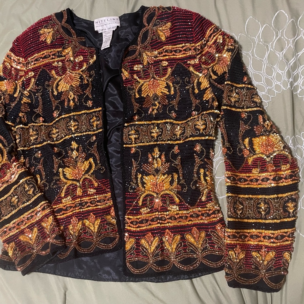 Niteline Black and Gold Blazer with Elegant Design